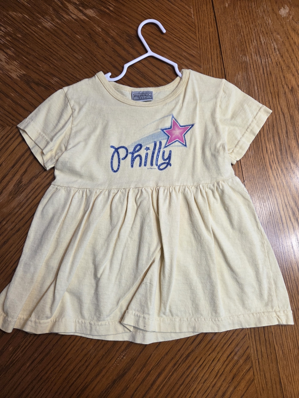 Yellow "Philly" Star Tiered Dress